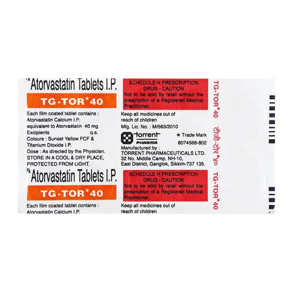 Tg Tor 40mg Tablet